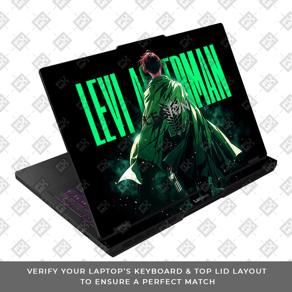 Levi Ackerman Stance Lenovo Legion Pro 5 16AFR10 Laptop Skin