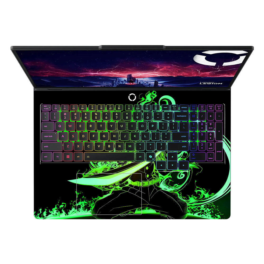 Tanjiro Green Flame Dance Lenovo Legion Pro 5 16IAX10 3D Laptop Skin