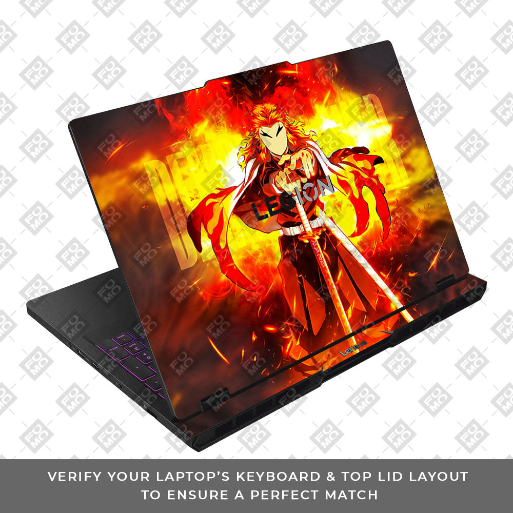 Flame Hashira Rengoku Lenovo Legion Pro 5 16AFR10 Laptop Skin