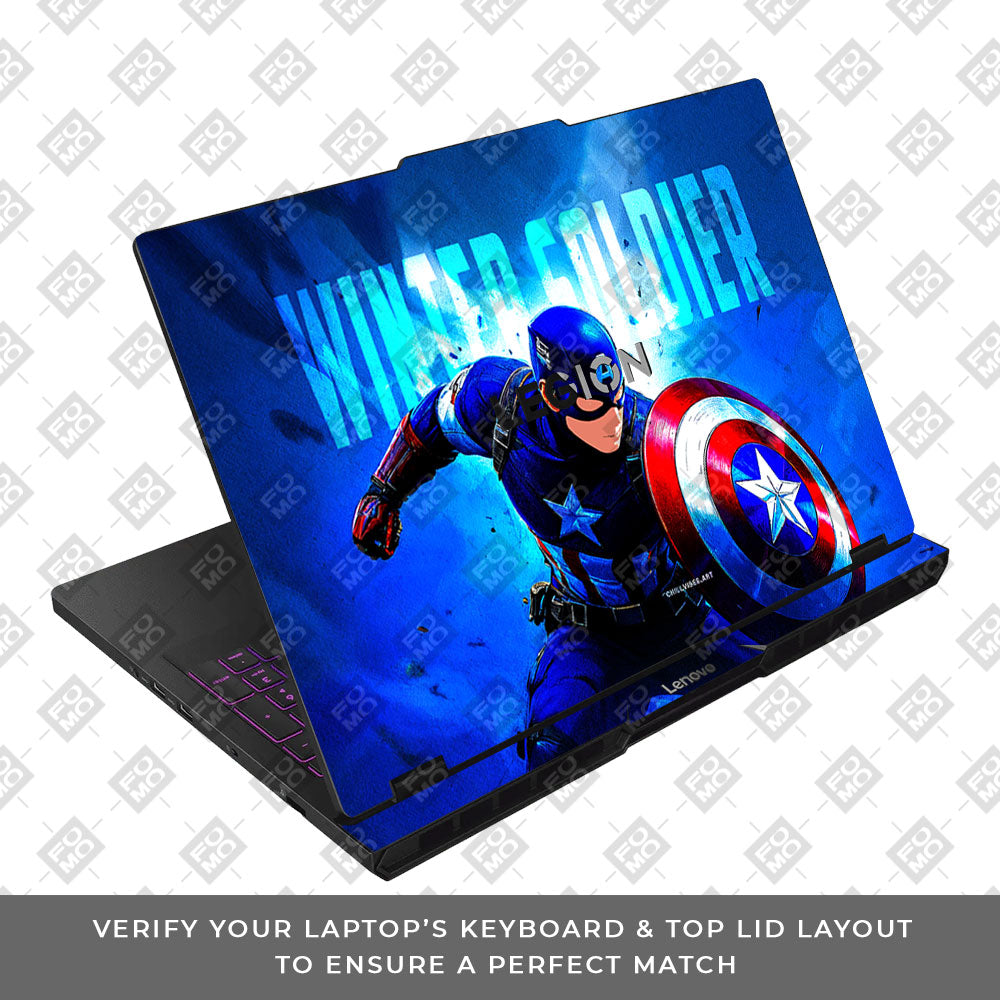 Shield of Justice Captain America Lenovo Legion Pro 5 16AFR10 Laptop Skin