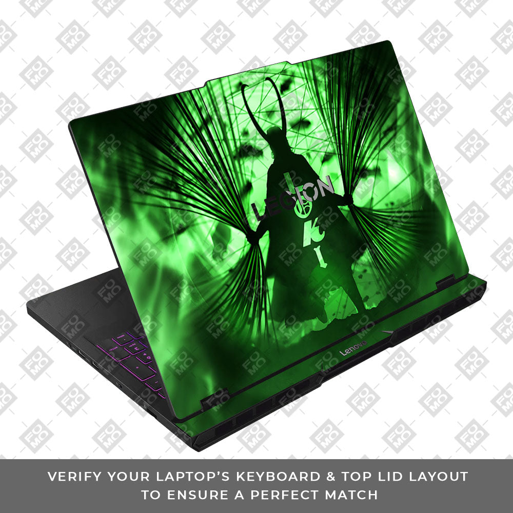 Loki's Green Aura Lenovo Legion Pro 5 16AFR10 Laptop Skin