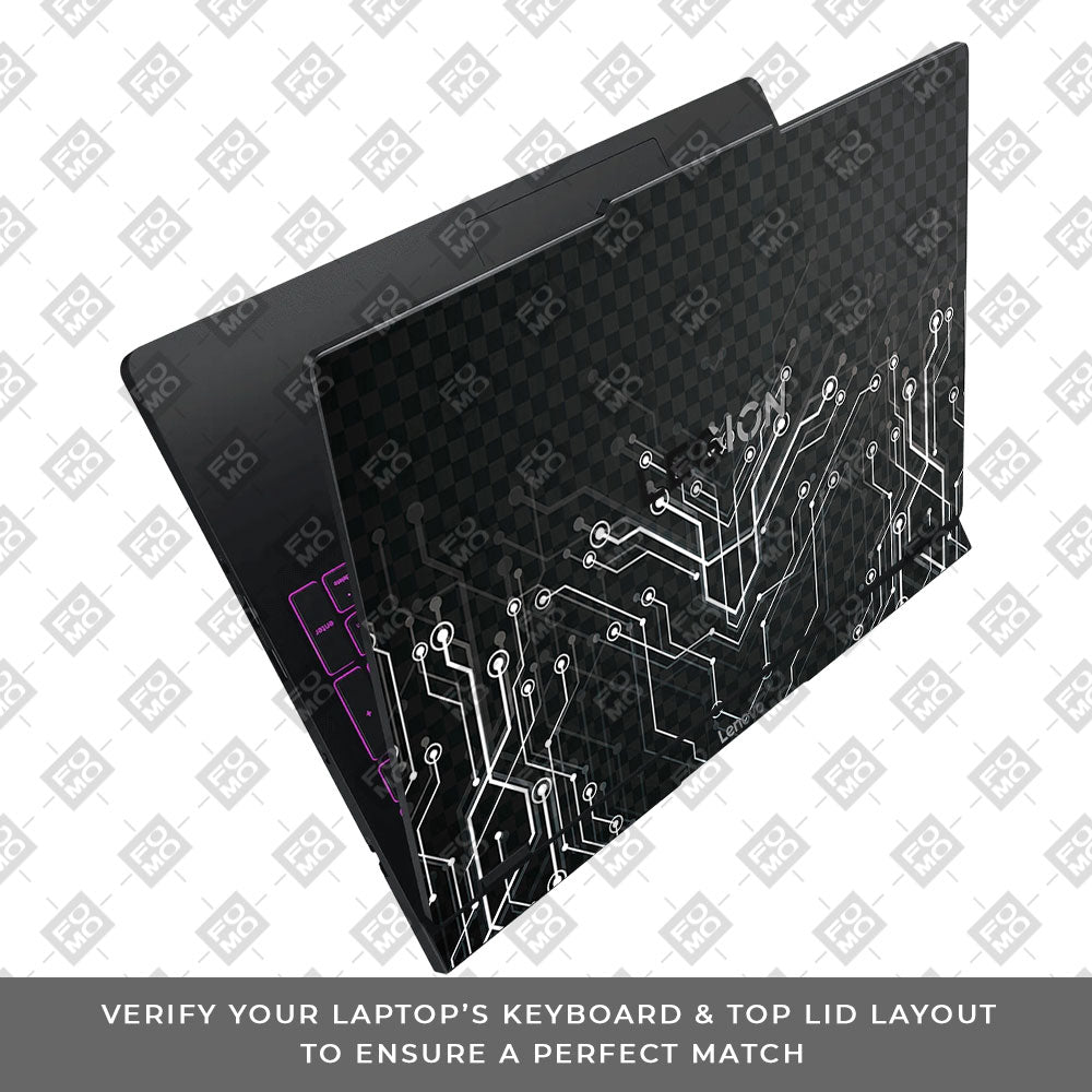 Black Digital Circuit Lenovo Legion Pro 5 16IAX10 Laptop Skin