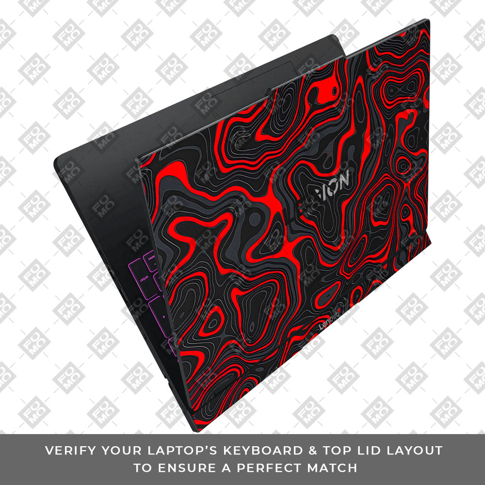 Crimson Waves Lenovo Legion Pro 5 16IAX10 Laptop Skin