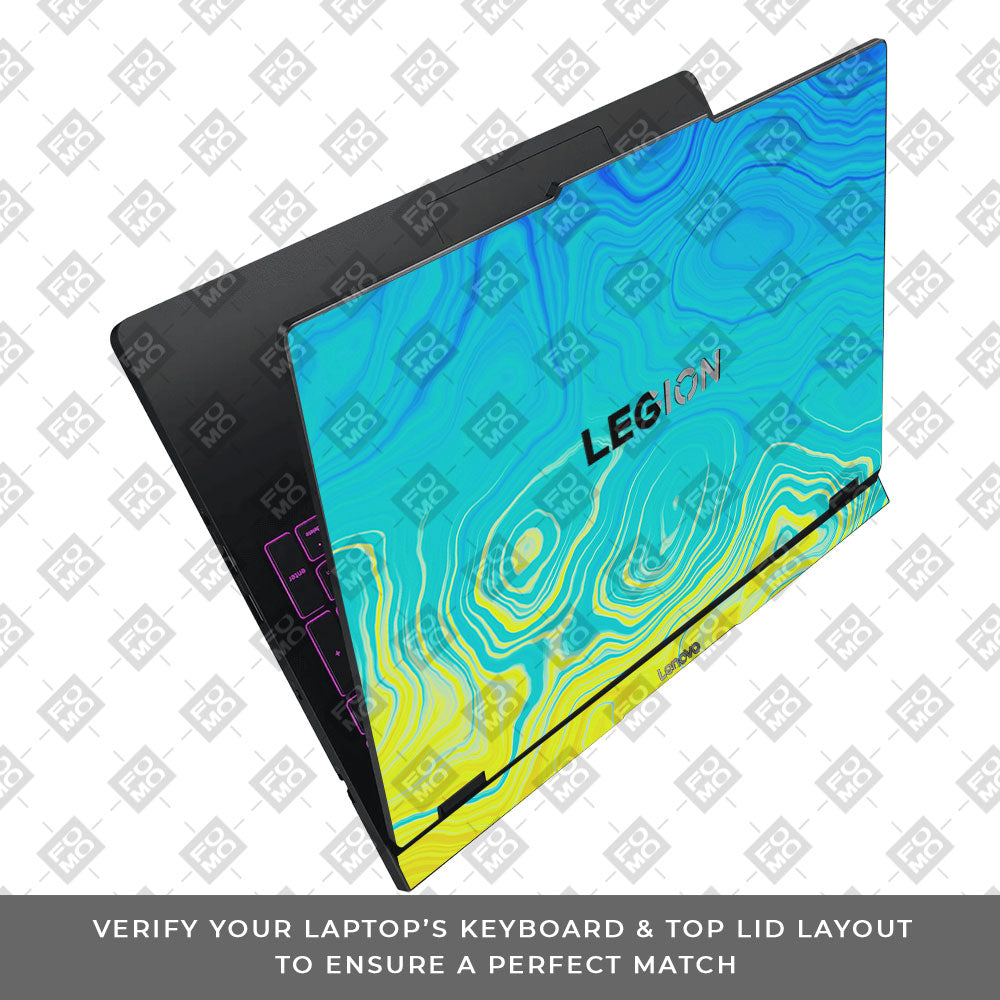 Ocean Gradient Waves Lenovo Legion Pro 5 16IAX10 Laptop Skin