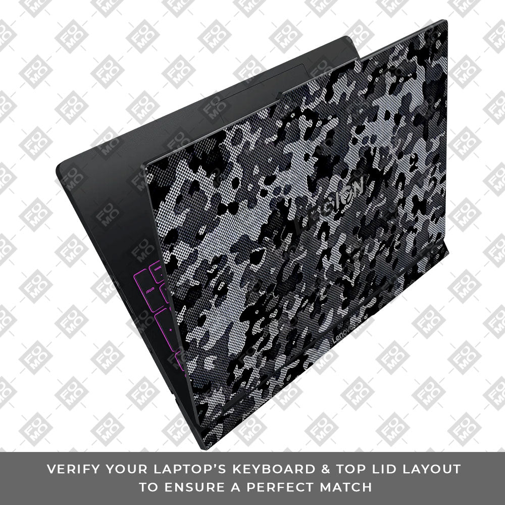 Stealth Grey Camo Lenovo Legion Pro 5 16IAX10 Laptop Skin