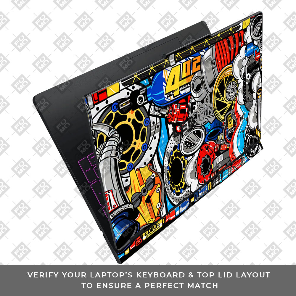 Mechanical Chaos Lenovo Legion Pro 5 16IAX10 Laptop Skin