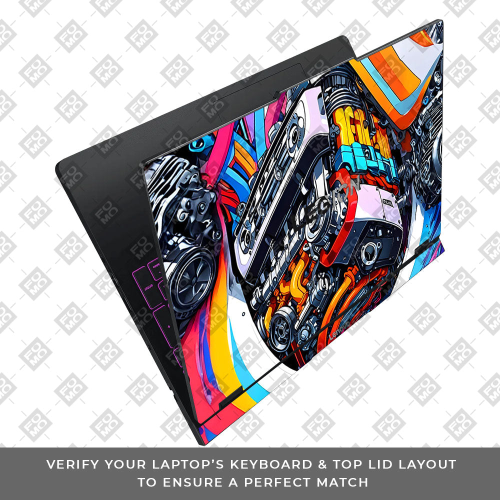 Power in Motion Lenovo Legion Pro 5 16IAX10 Laptop Skin