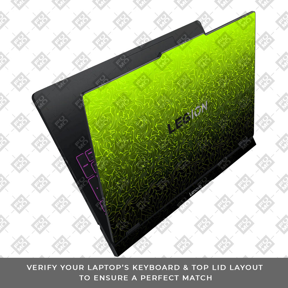 Lime Yellow to Black Gradient Lenovo Legion Pro 5 16IAX10 Laptop Skin