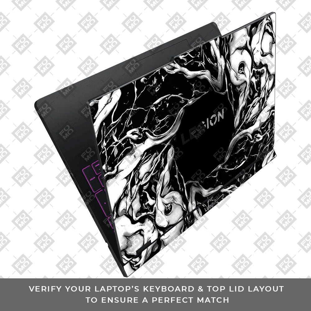 Spiderman Web Black Lenovo Legion Pro 5 16IAX10 Laptop Skin