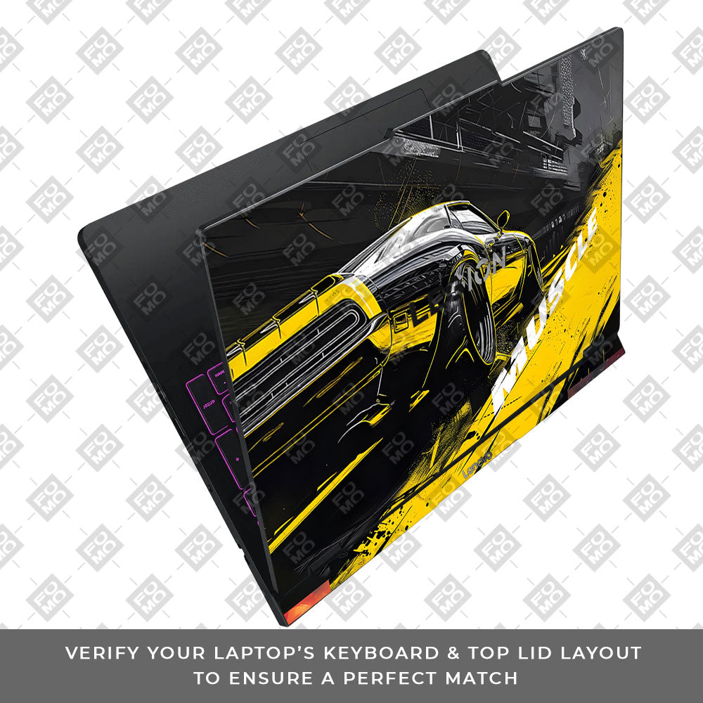 Black Muscle Lenovo Legion Pro 5 16IAX10 Laptop Skin