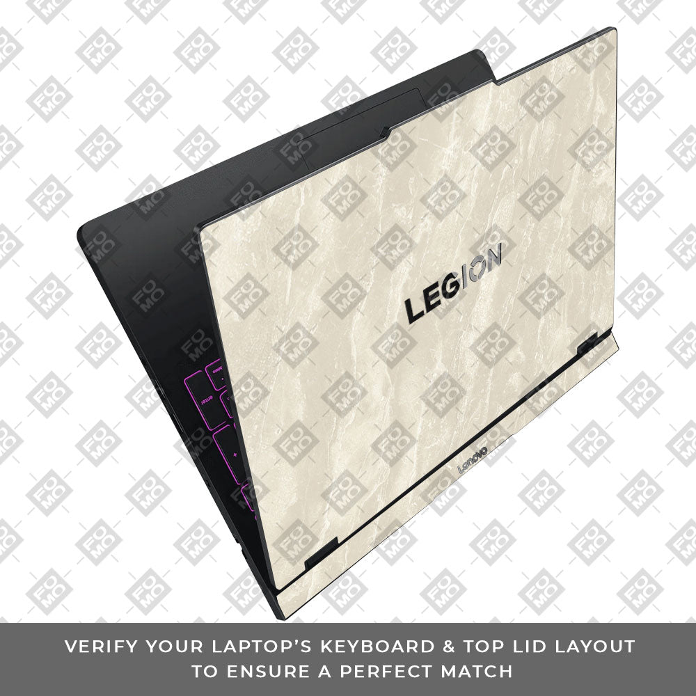 Textured Marble Lenovo Legion Pro 5 16IAX10 Laptop Skin