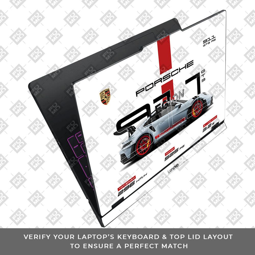 Porsche 911 GT3 RS Lenovo Legion Pro 5 16IAX10 Laptop Skin