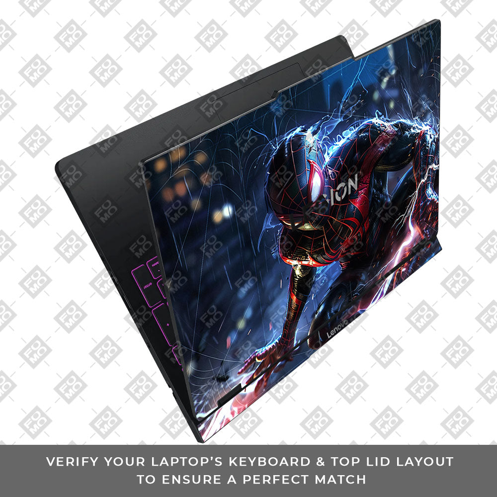 Miles Morales Shockwave Lenovo Legion Pro 5 16IAX10 3D Laptop Skin