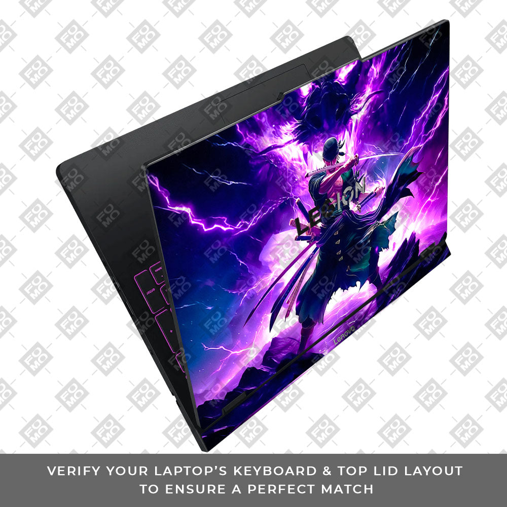 Roronoa Zoro Hell Mode Lenovo Legion Pro 5 16IAX10 Laptop Skin