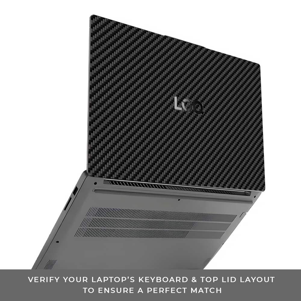 Textured Carbon Fibre Lenovo LOQ Essential 15IAX9E Laptop Skin