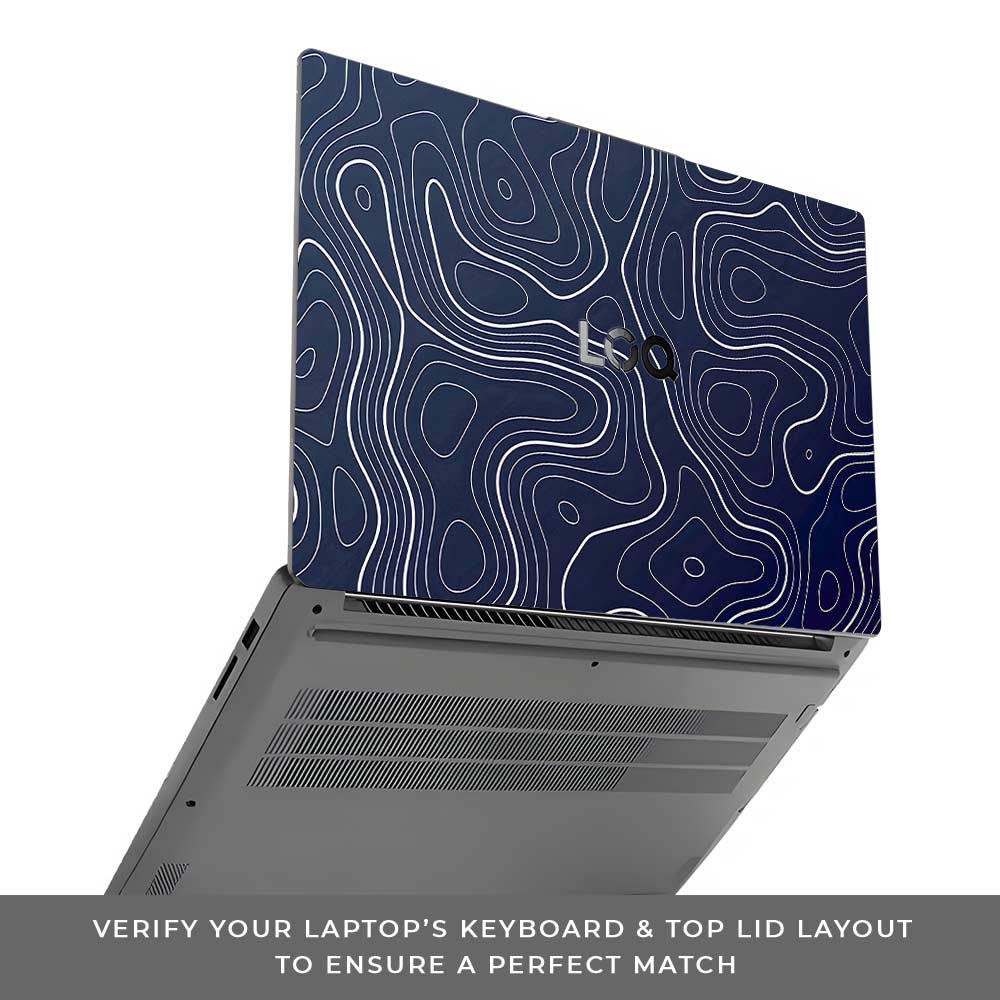 Fluid Lines Design Lenovo LOQ Essential 15IAX9E Laptop Skin