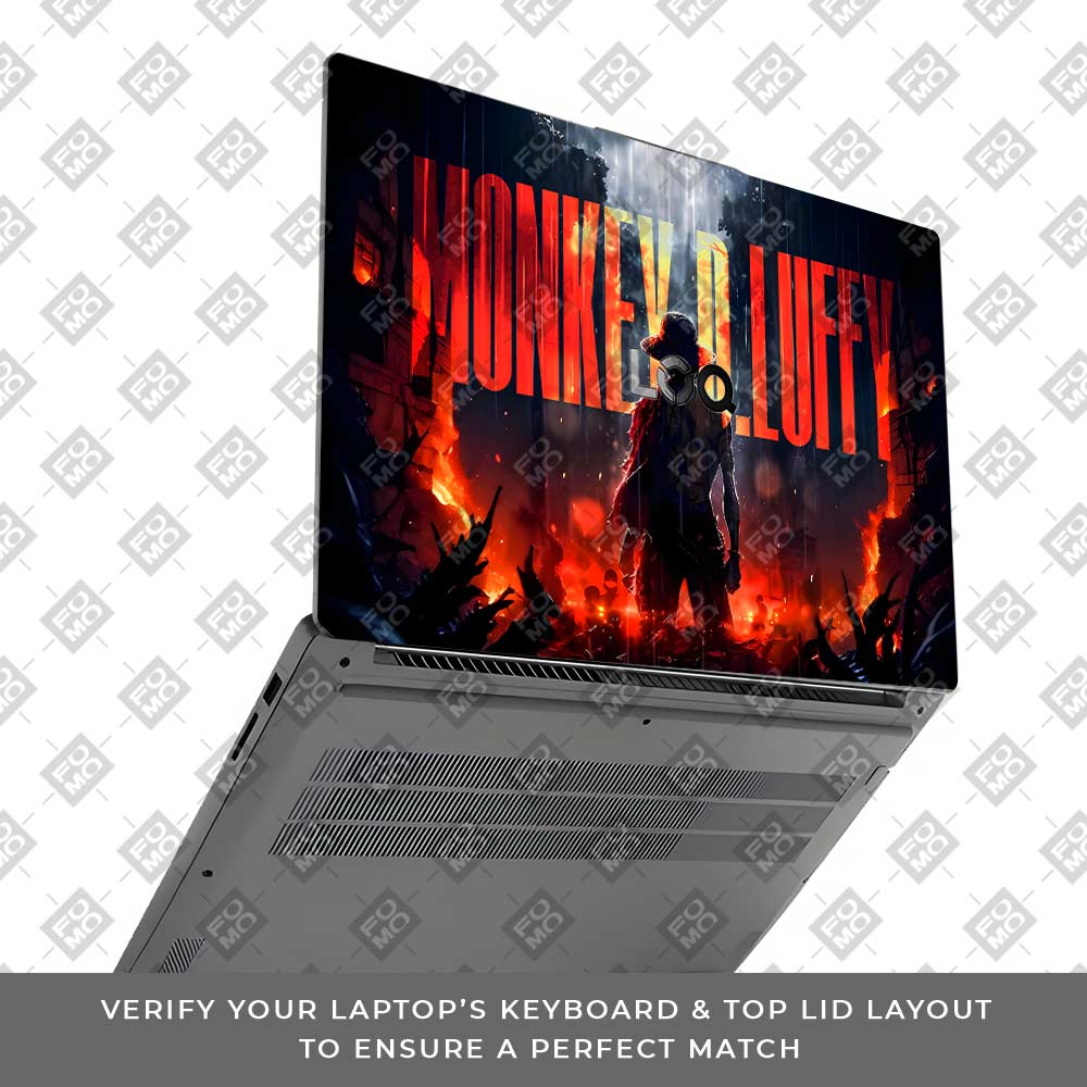 Monkey D. Luffy Blazing Red Lenovo LOQ Essential 15IAX9E Laptop Skin