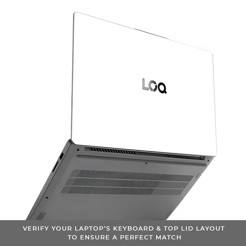 Textured White Lenovo LOQ Essential 15IAX9E Laptop Skin