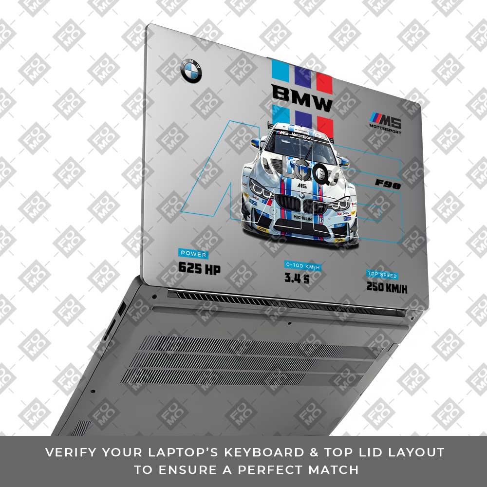Transparent BMW M5 Lenovo LOQ Essential 15IAX9E Laptop Skin