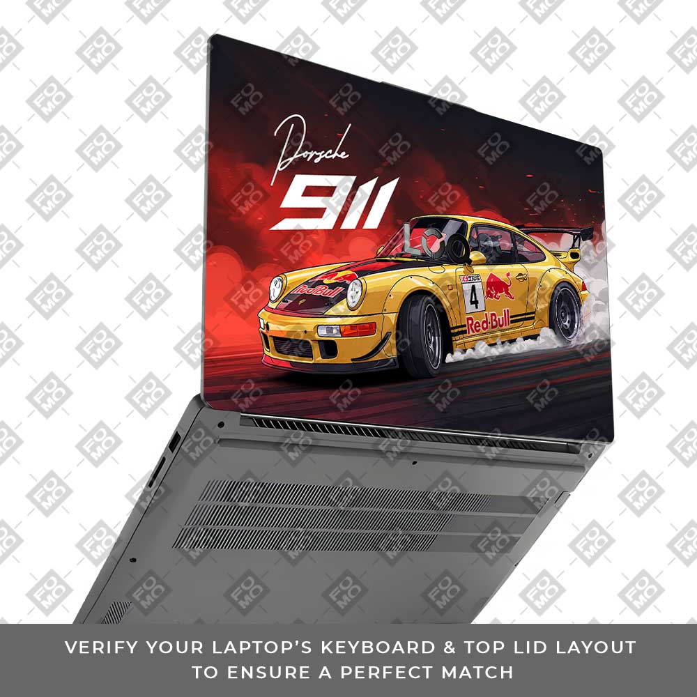 Porsche 911 Red Bull Classic Racer Lenovo LOQ Essential 15IAX9E Laptop Skin