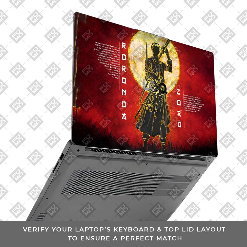 Zoro Under Golden Moon Lenovo LOQ Essential 15IAX9E Laptop Skin