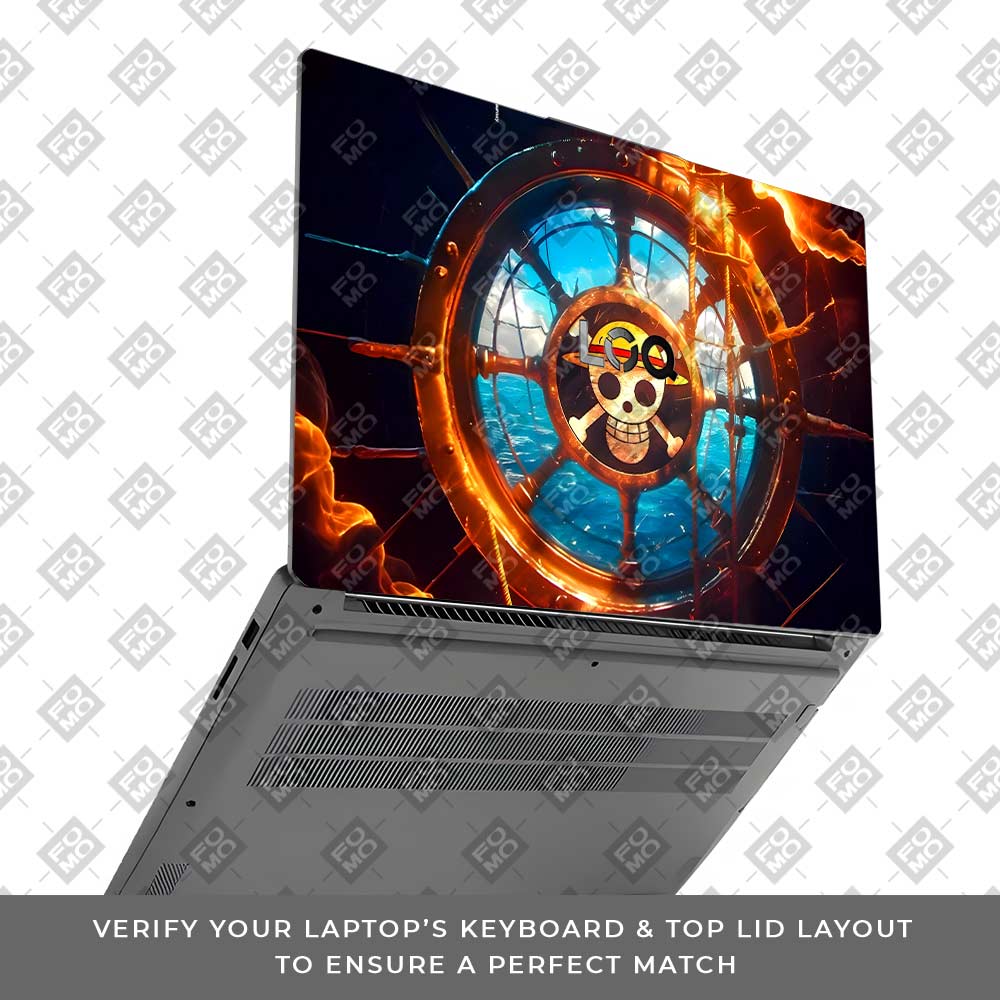 Straw Hat Pirates Emblem Lenovo LOQ Essential 15IAX9E Laptop Skin