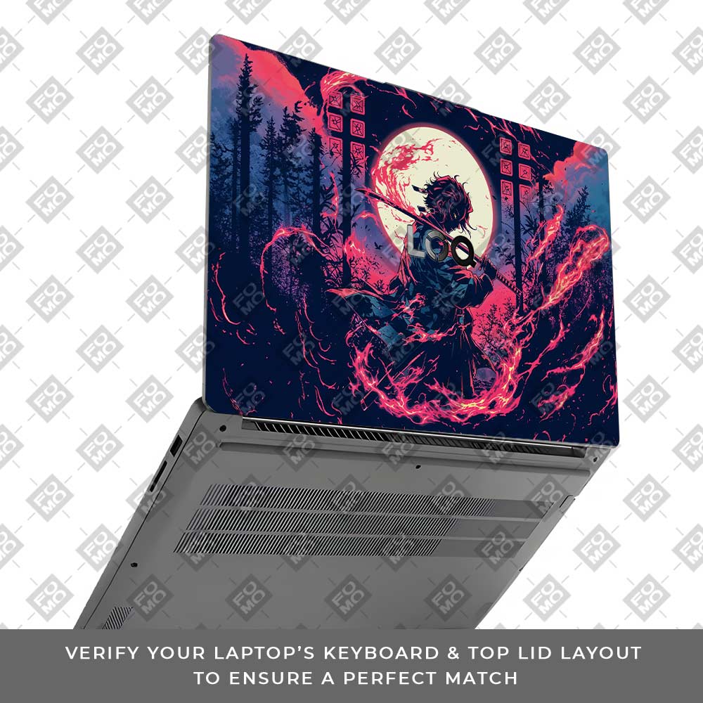 Tanjiro's Flame of Ember Lenovo LOQ Essential 15IAX9E Laptop Skin