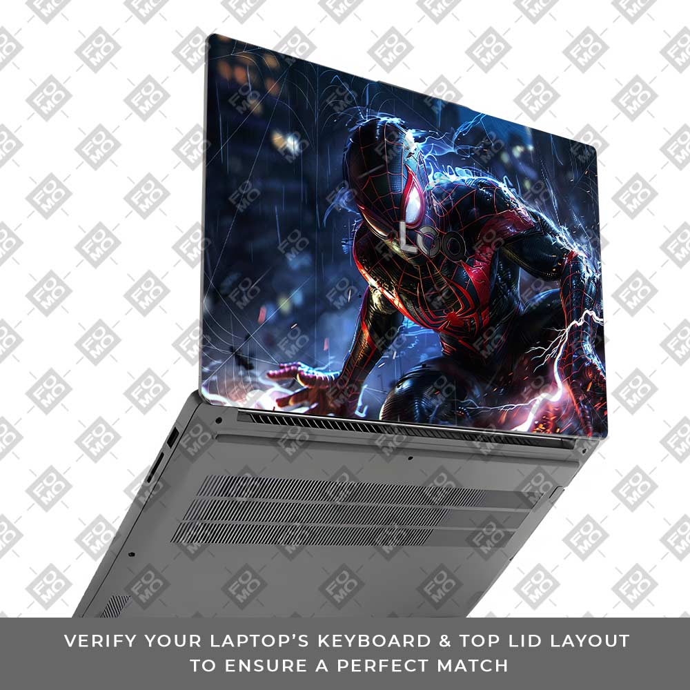 Miles Morales Shockwave Lenovo LOQ Essential 15IAX9E 3D Laptop Skin