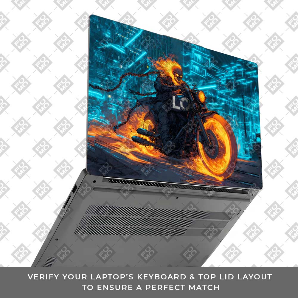 Hellfire Rider Lenovo LOQ Essential 15IAX9E Laptop Skin