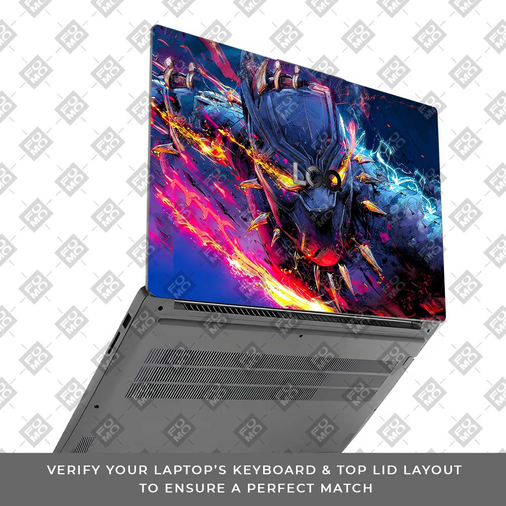 Vibranium Fury Wakandan Charge Lenovo LOQ Essential 15IAX9E  Laptop Skin