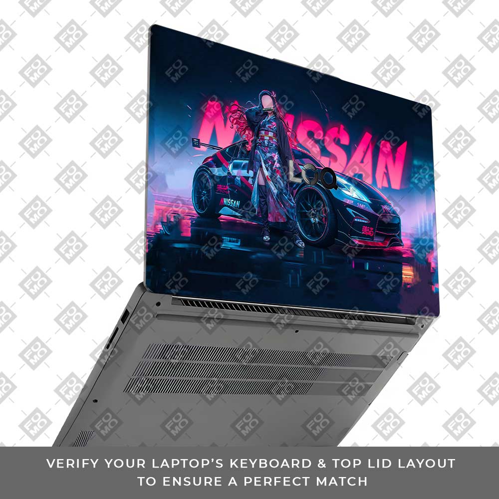 Neon Bloom Nezuko Racer Lenovo LOQ Essential 15IAX9E  Laptop Skin