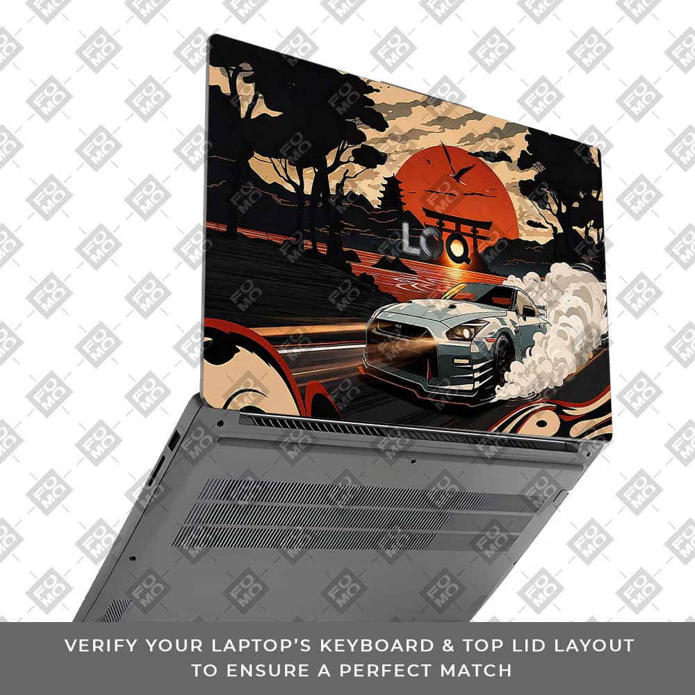 Samurai Rising Sun GTR Lenovo LOQ Essential 15IAX9E  Laptop Skin