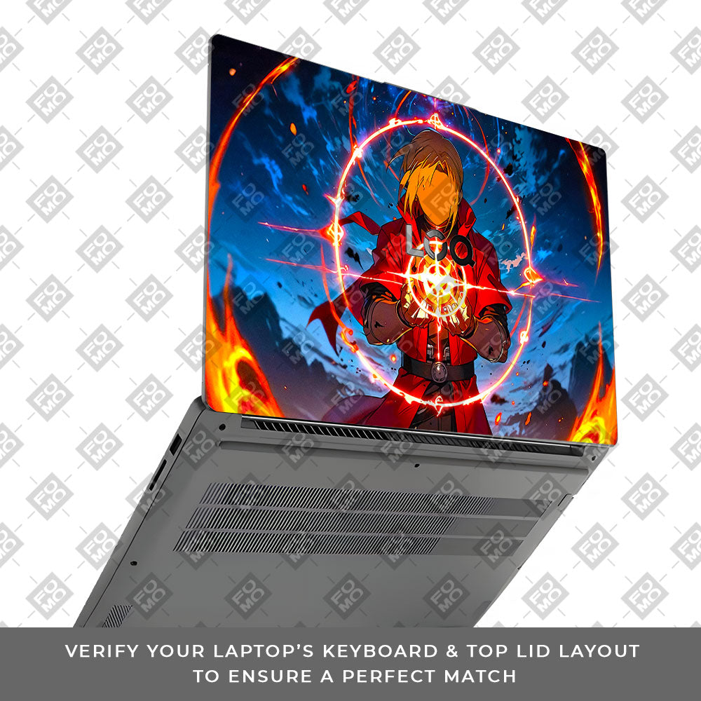 Edward Elric Fullmetal Alchemist Lenovo LOQ Essential 15IAX9E Laptop Skin