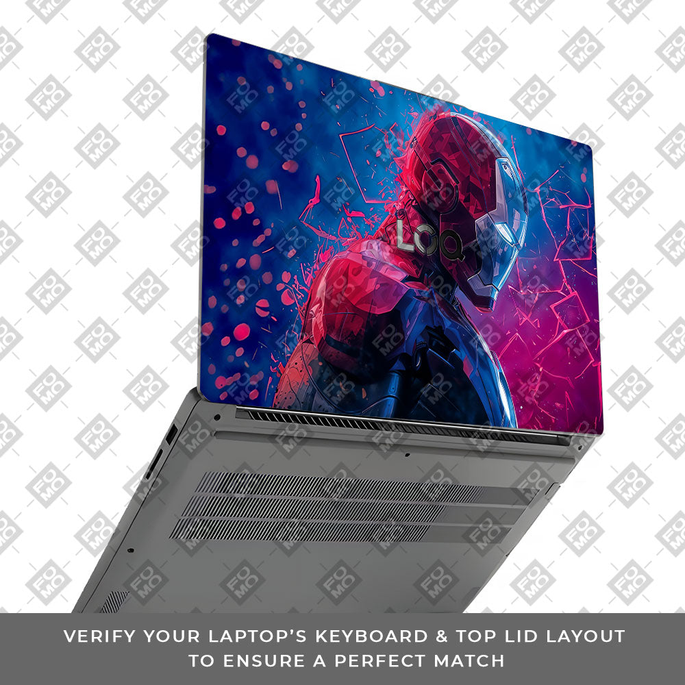 Iron Man Neon Tech Lenovo LOQ Essential 15IAX9E Laptop Skin