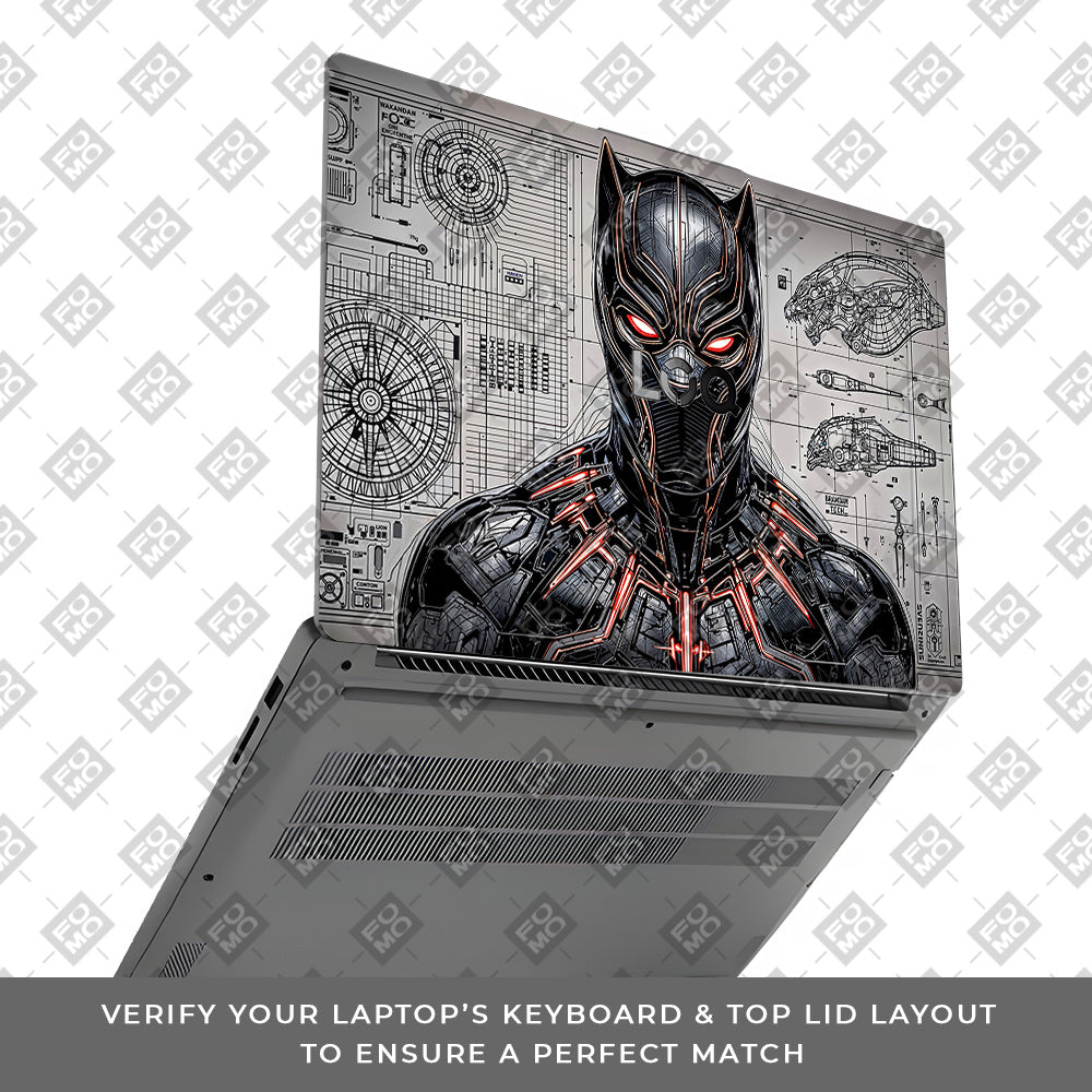 Black Panther Vibranium Tech Lenovo LOQ Essential 15IAX9E Laptop Skin