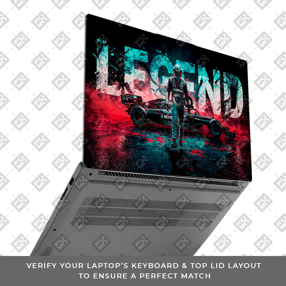 F1 Legend Racer Lenovo LOQ Essential 15IAX9E Laptop Skin