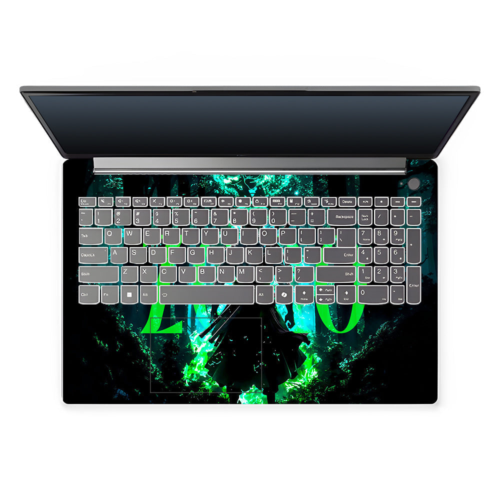 Zoro Green Aura Lenovo LOQ Essential 15IAX9E Laptop Skin