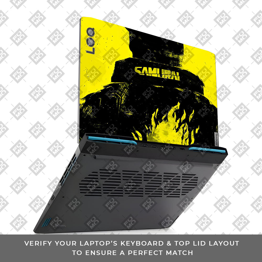 Backlit SAMURAI Jacket Lenovo LOQ 2023 15IRH8, 15APH8 Laptop Skin