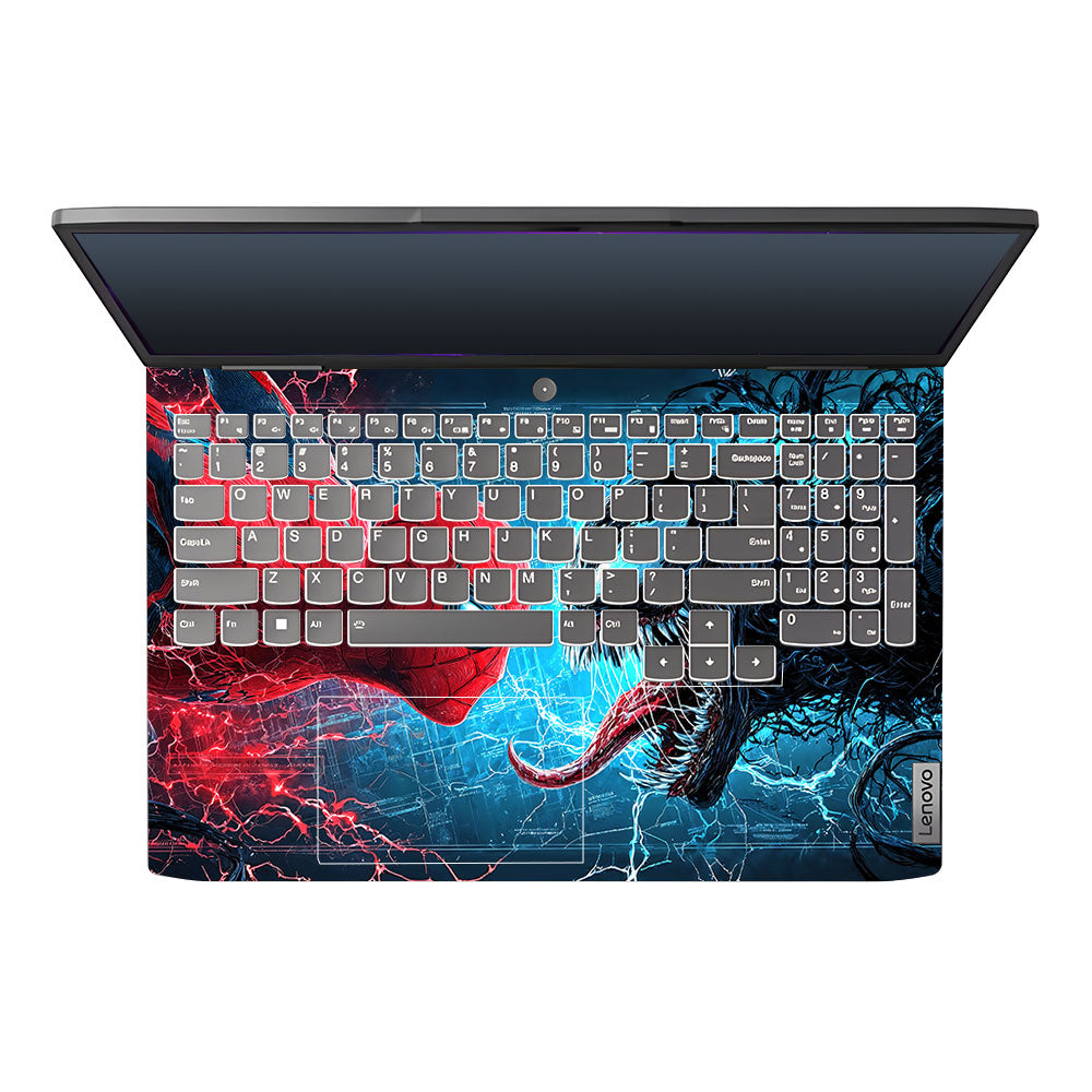Spiderman vs Venom Showdown Lenovo LOQ 2023 15IRH8, 15APH8 3D Laptop Skin