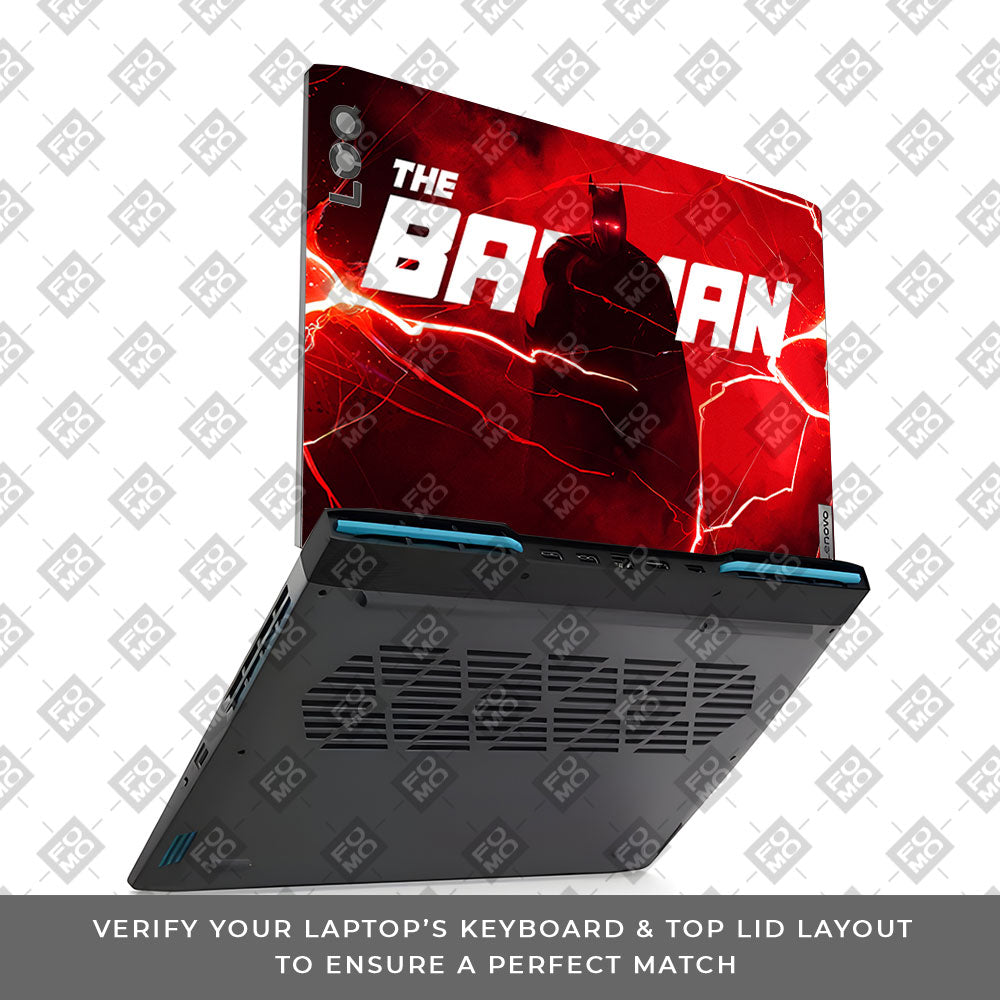 Red Rage Batman Lenovo LOQ 2023 15IRH8, 15APH8 3D Laptop Skin