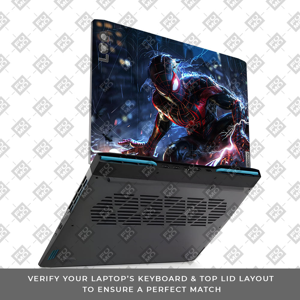 Miles Morales Shockwave Lenovo LOQ 2023 15IRH8, 15APH8 3D Laptop Skin