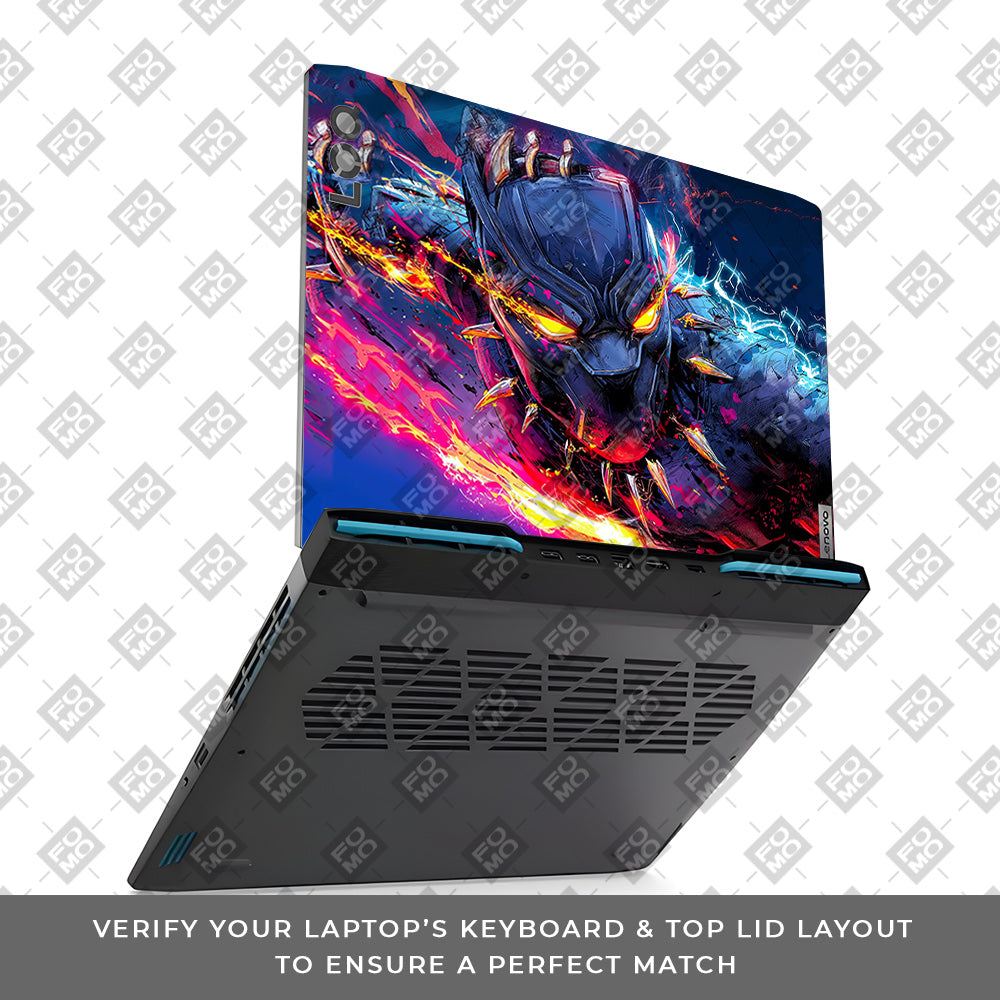 Vibranium Fury Wakandan Charge Lenovo LOQ 2023 15IRH8, 15APH8  Laptop Skin