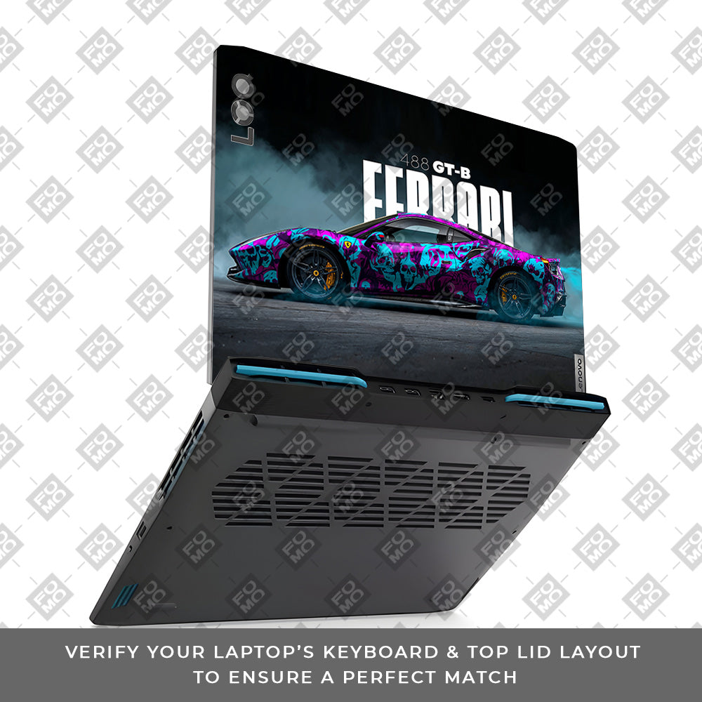 Psycho Drive Ferrari 488 Lenovo LOQ 2023 15IRH8, 15APH8  Laptop Skin