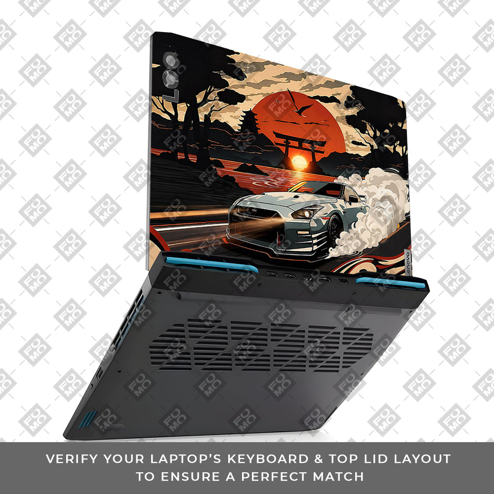 Samurai Rising Sun GTR Lenovo LOQ 2023 15IRH8, 15APH8  Laptop Skin