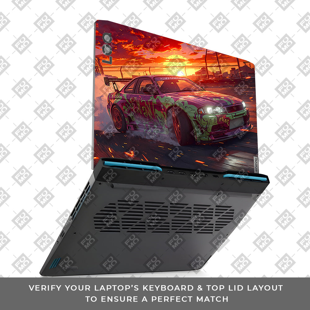 Tokyo Drift Vibes Lenovo LOQ 2023 15IRH8, 15APH8  Laptop Skin