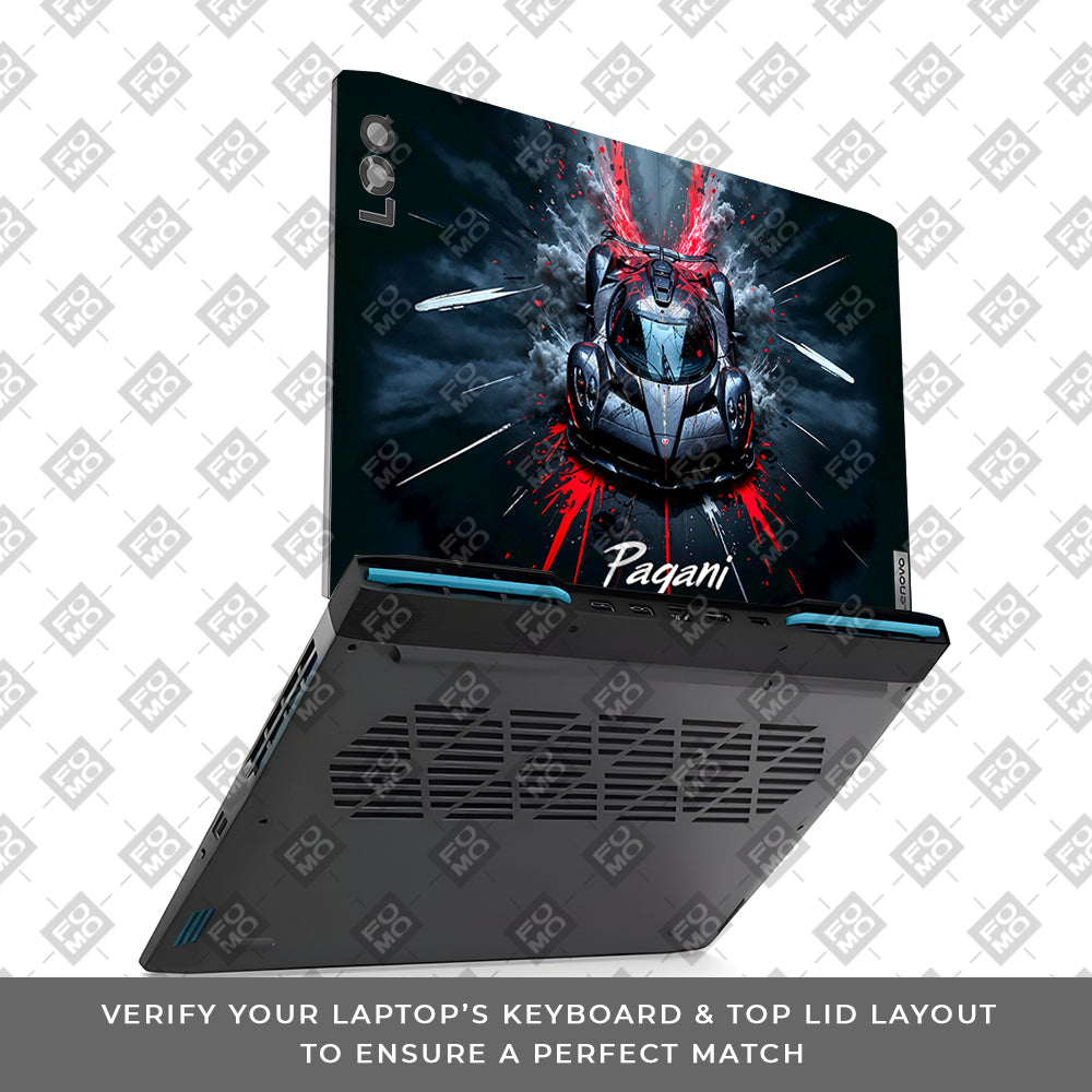 Pagani Midnight Impact Lenovo LOQ 2023 15IRH8, 15APH8  Laptop Skin