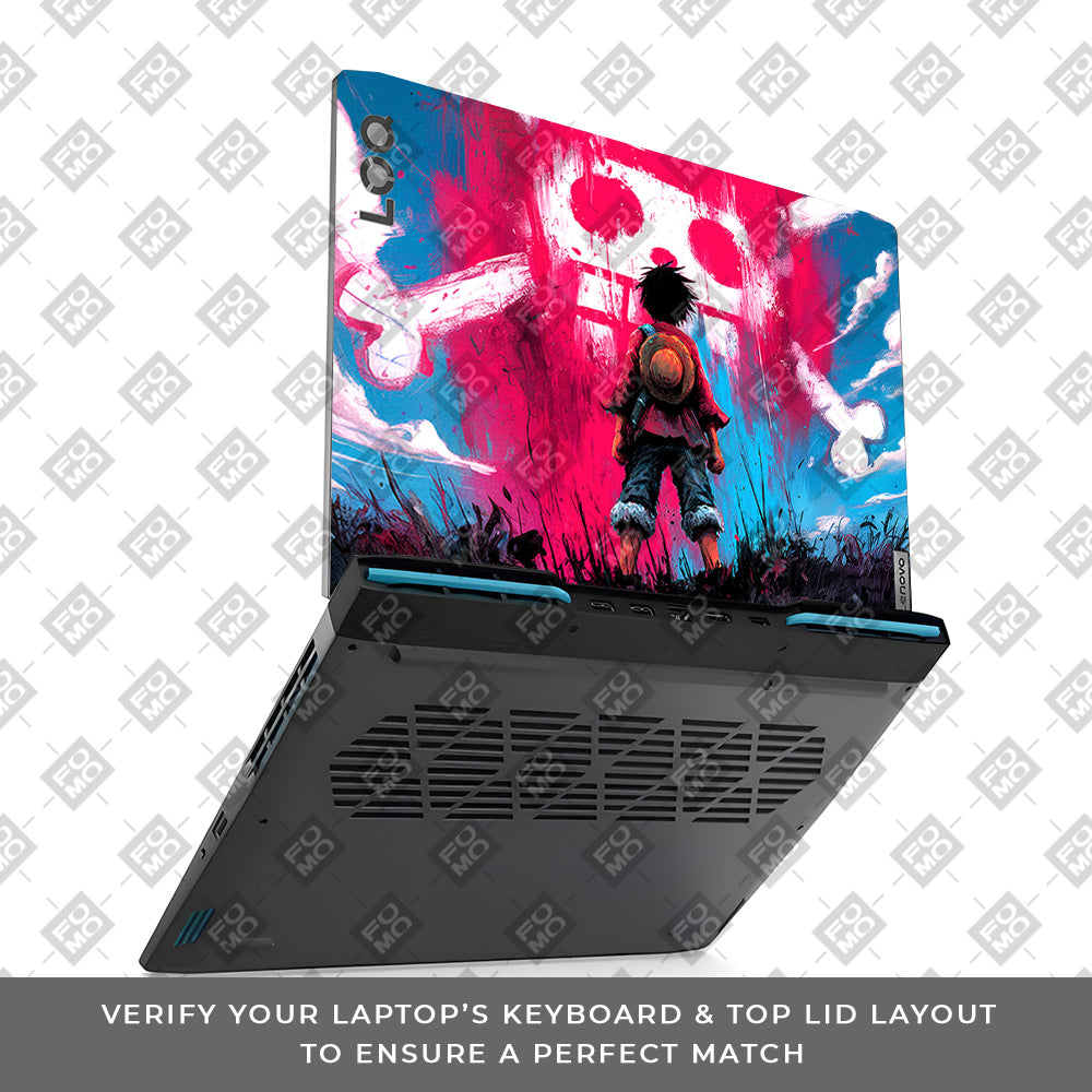 Straw Hat Graffiti One Piece Lenovo LOQ 2023 15IRH8, 15APH8 Laptop Skin