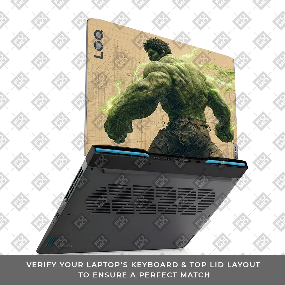 Hulk Unleashed Lenovo LOQ 2023 15IRH8, 15APH8 Laptop Skin