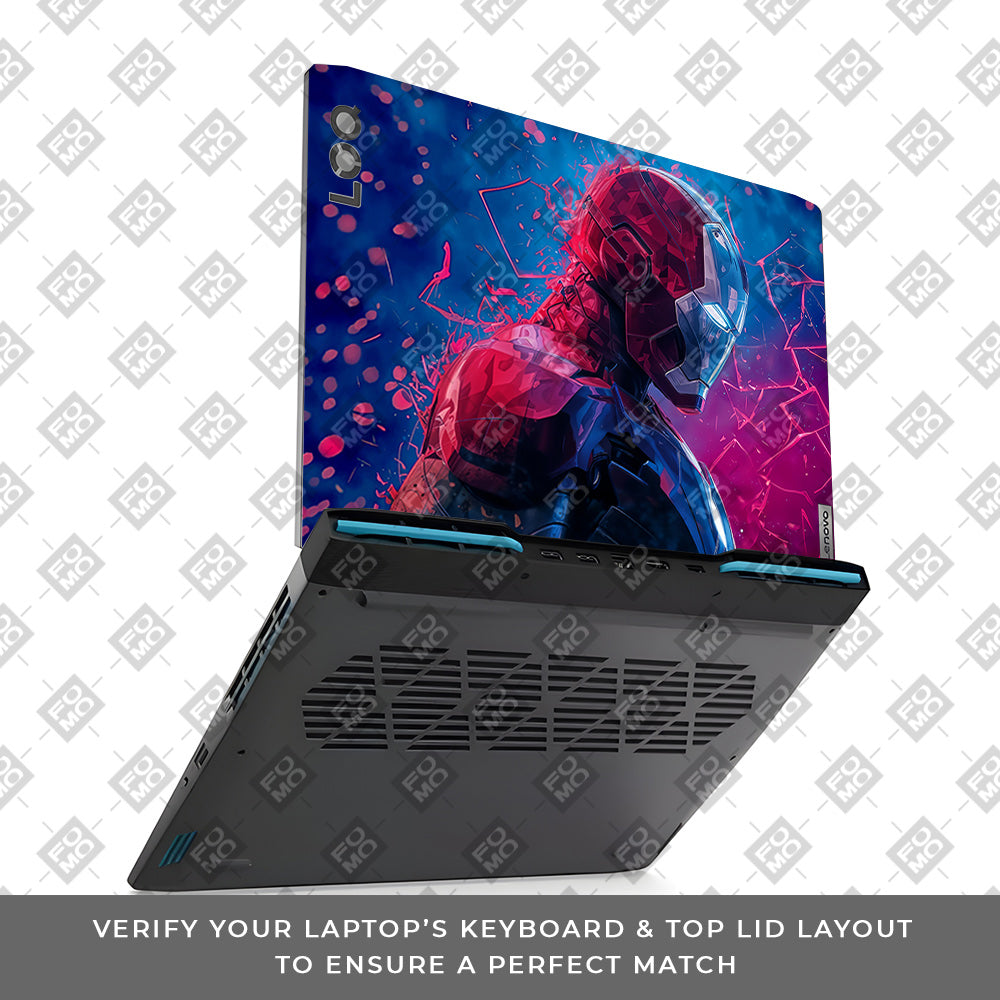 Iron Man Neon Tech Lenovo LOQ 2023 15IRH8, 15APH8 Laptop Skin