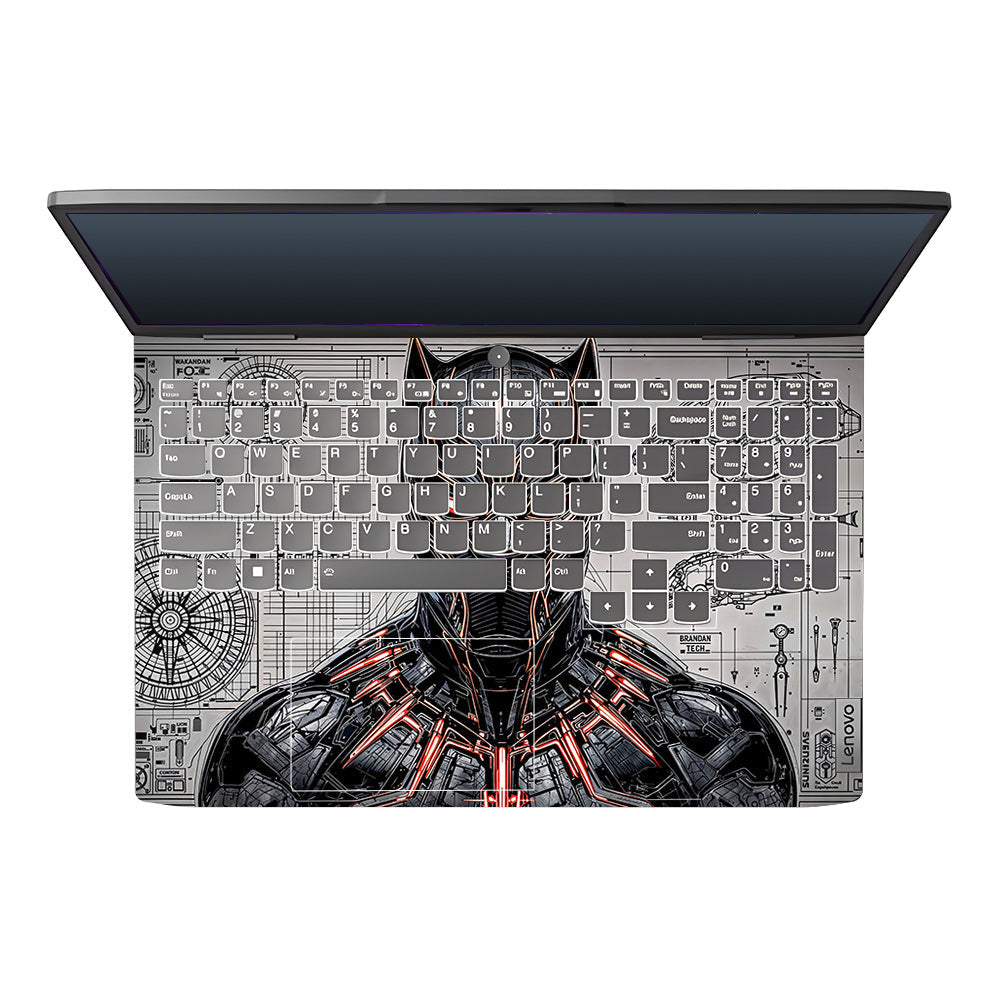 Black Panther Vibranium Tech Lenovo LOQ 2023 15IRH8, 15APH8 3D Laptop Skin